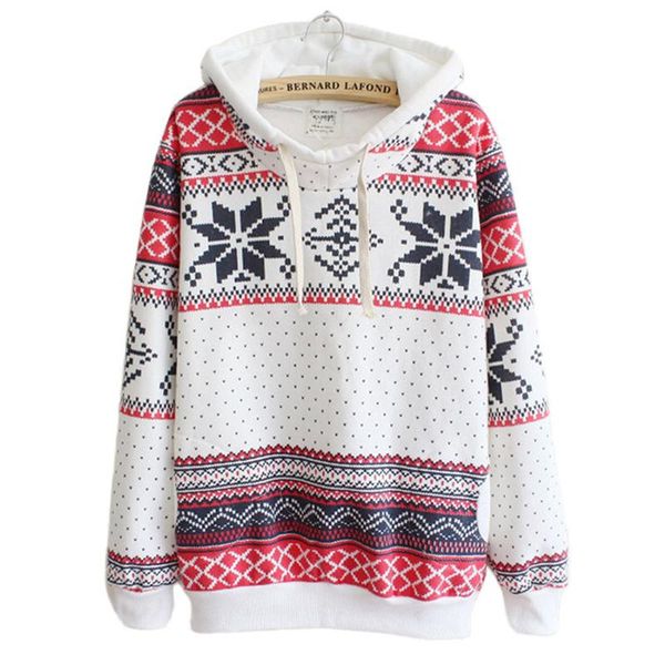 

fashion women hoodies cotton autumn winter coat long sleeve cotton hoodies casual print loose sweatshirt warm oversize, Black