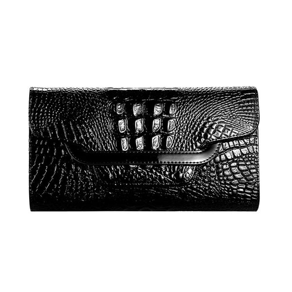 

женщины сумки деньги монет кошельки держатель аллигатор дамы крокодил длинные бумажники сцепления стандартный бумажники свежее сцепления