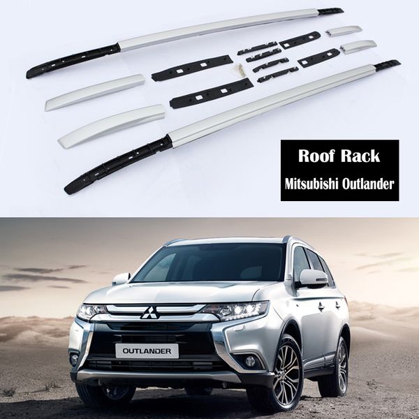 

aluminum alloy roof rack for mitsubishi outlander 2013-2020 rails bar luggage carrier bars cross bar rack rail boxes