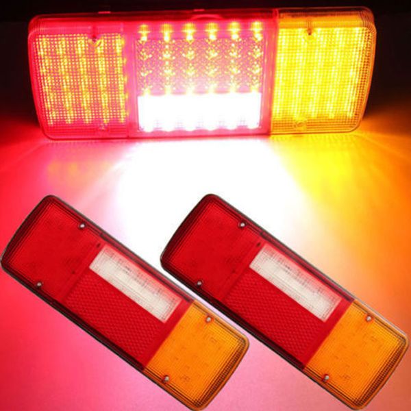 

vehemo 12v tail фары аксессуары задние фонари прочный грузовик прицеп предупреждение огни reverse лампы универсальный caravan