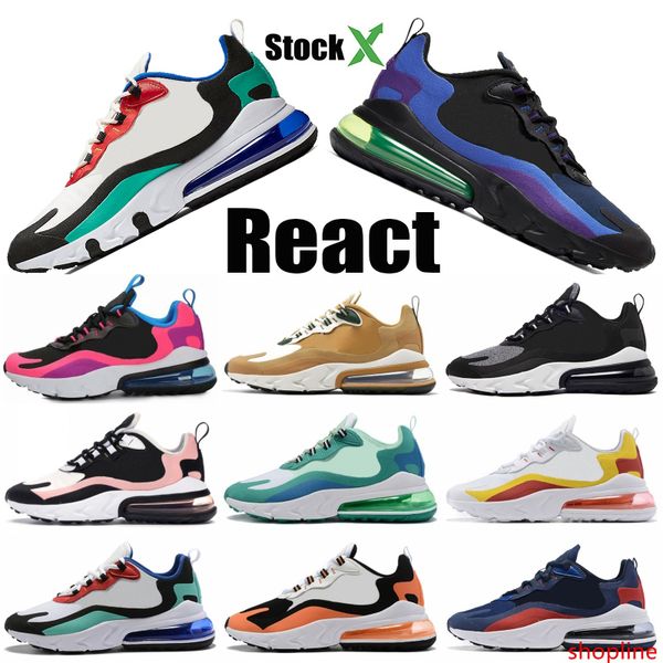 

og react bauhaus triple black men designer shoes heavy meta electro green geometric art hyper jade mesh womens running sneakers trainers