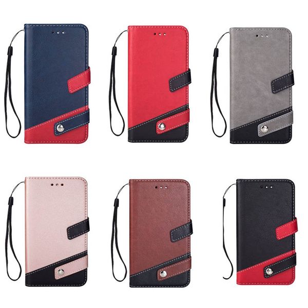 

hybrid hit color pu leather wallet cases for iphone 12 11 pro xr xs max x 8 7 6 se 5 samsung galaxy s21 plus note 20 ultra 10 s30 dual id sl