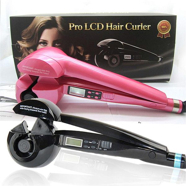 

automatic hair curler magic corrugated curling iron hair lcd screen ceramic heating anti-perm hair wave crimper curlers tools hairclippers