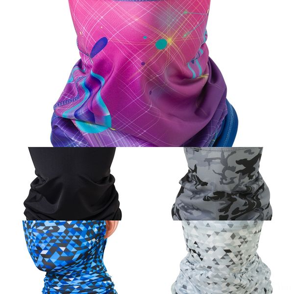 

xcsl7 fashion women face scarf mask color 8 outdoor dustproof hanging ear neck protector sunscreen neckerchief neck protector face mas, Black