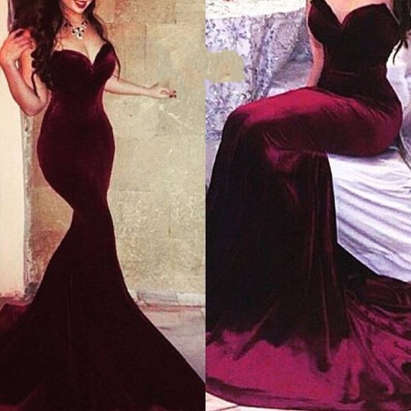 

arabic evening formal gowns plus size vestidos de fiesta de noche robe de soiree 2020 long burgundy prom dresses mermaid, Black