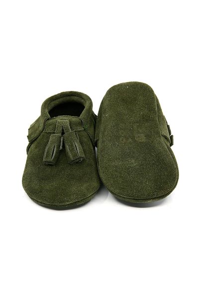 

yoyo junior khaki suede genuine leather children booties 10155, Pink;yellow