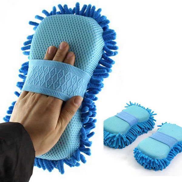 

1 piece car wash glove ultrafine fiber chenille microfiber home cleaning window washing tool auto care tool car drying