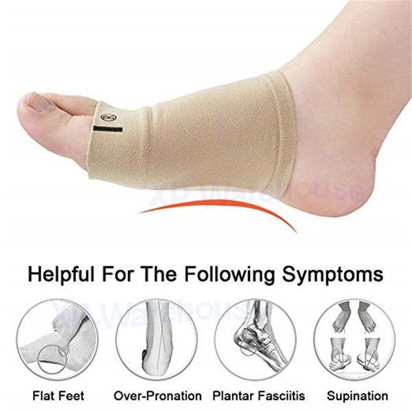 

108 Arch Support Sleeves Sock Comfort Gel Pad Cushions for Women & Men - Arch Brace for Flat Feet, Plantar Fasciitis Sleeves Shoe Insert In