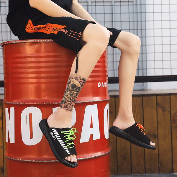 

sandale para da herren sandalet sport 2020 sandalle heren ete masculino sandali transpirables gladiators deportivas erkek shoes, Black