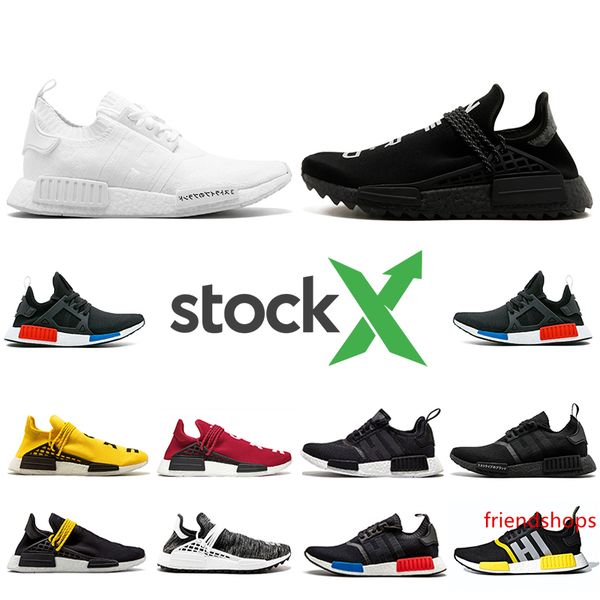 

stock x nmd r1 hu human race xr1 mens running shoes pharrell williams oreo og classic men women mastermind japan sports designer sneakers