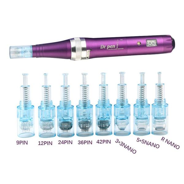 

dr pen x5 replacement needles 9/12/36/42 pin nano micro needle cartridge for dermapen auto microneedle