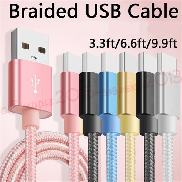 

type c cable quick charging fast speed cable micro v8 1m 2m 3m braided alloy usb cable for samsung s7 s8 s9 note 8 htc