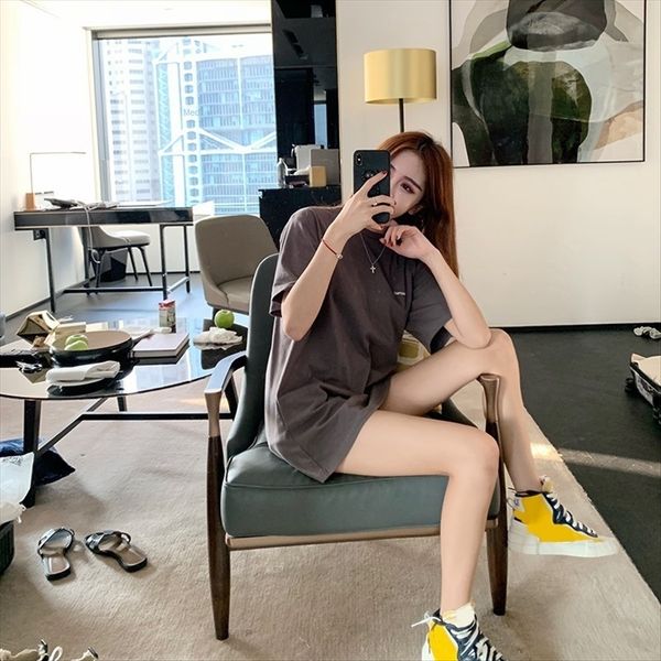 

2020 women's fashionable all-match midi style 2020 t-shirt women's ins fashionable all-match t-shirt ins midi style, White