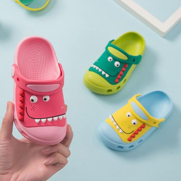 

мультфильм пляжные сандалии тапочки летние малыши детские мальчики девочки флип обувь zapatillas de casa малыш тапочки pantufa infantil, Black;grey