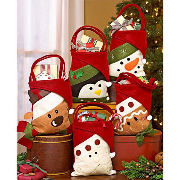 

fun christma конфеты сумка изысканный рождественские украшения для дома новый год настоящий пакет санта клаус подарочные пакеты