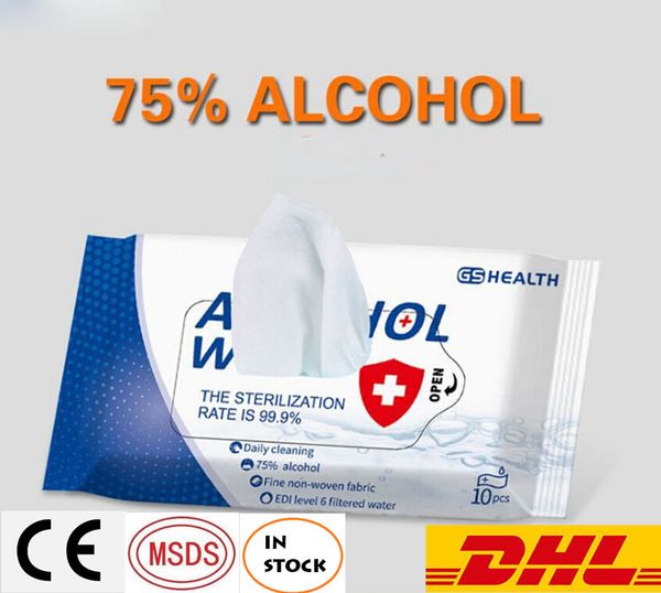 

75% rubbing hand alcohol wipes individually wrapped large for electronics disinfecting antibacterial wipes first aid sanitizer dhl ups