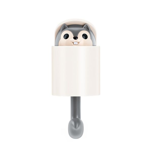 

6pcs creative outstretch squirrel hook cute squirrel shape coat bag key holder hook up or down home wall decoration hanger