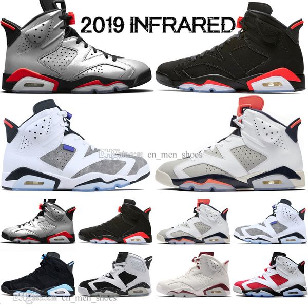 

in stock 2019 bred vi 6 6s mens basketball shoes infrared 23 3m reflective tinker gatorade green red blue men sport sneaker designer trainer