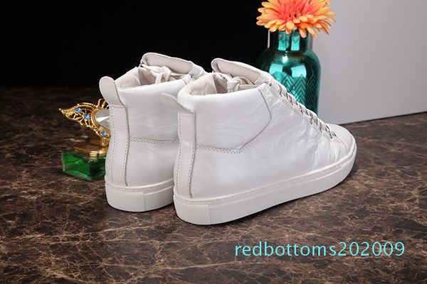 

high wrinkled leather mixed colors fashion red black white designer shoes wholesale arena shoes man casual sneaker r09