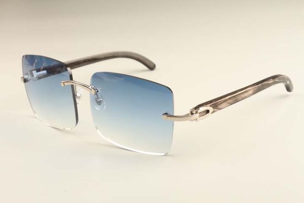 

new factory direct luxury fashion ultra light large frame sunglasses 352412-b4 natural black pattern horn sunglasses dhl ing, White;black