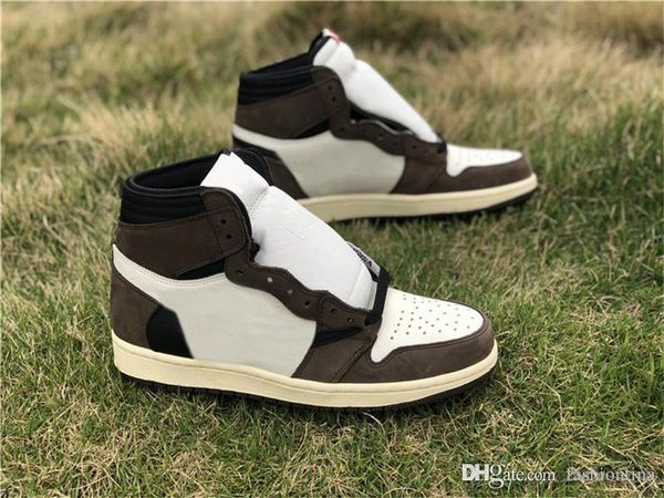 

authentic travis scott x air 1s high og ts sp 1 men low basketball shoes sail dark mocha university olive outdoor sneakers cd4487-100 us7-13