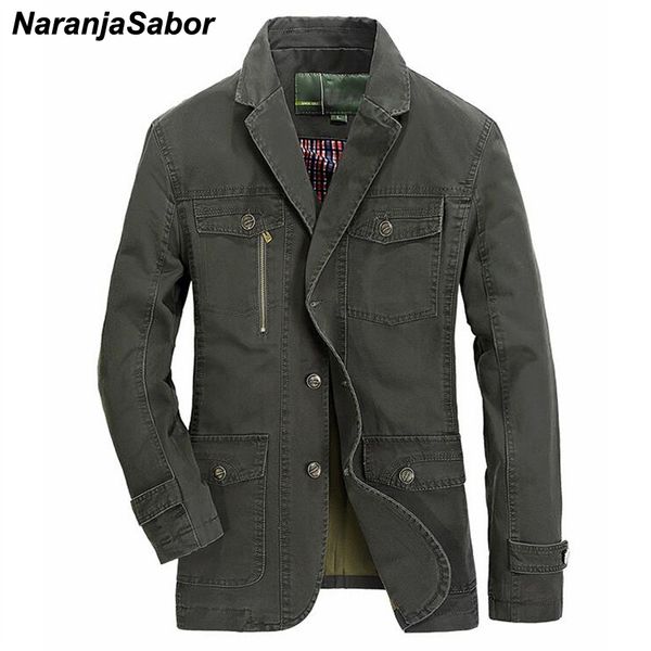

naranjasabor men's jackets casual spring autumn solid male coats fashion windbreakers slim fit outerwear clothing n471, Black;brown