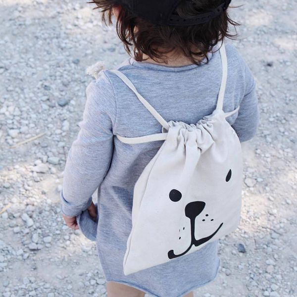 

children toys storage bag cute kids mini backpack toy storage bears ears canvas pouch bag kids toys organizer container supplies
