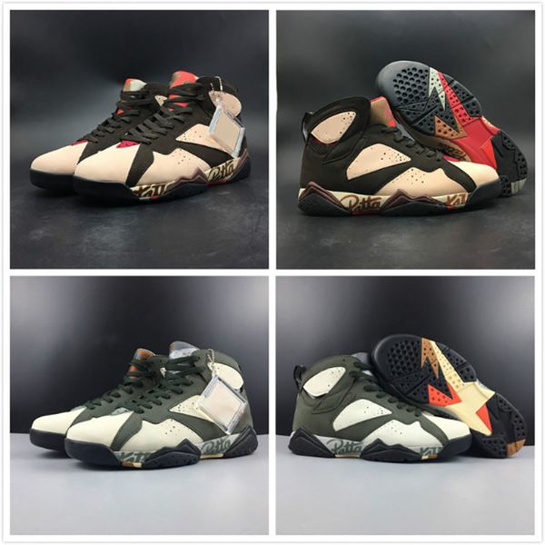 

New Release Patta x 7s Basketball Shoes for Men Limited Edition Designer Sneakers Fashion Street Sports Shoes Size 40-45