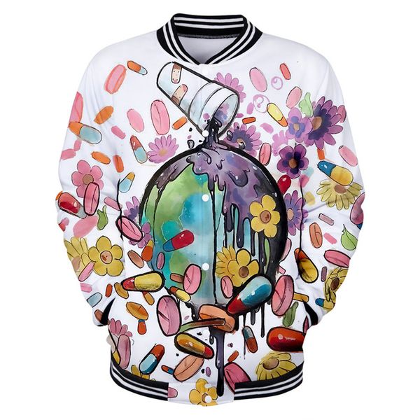 

juice wrld 3d printed coats designer loose hiphop cardigan jackets casual mens plus size outerwears, Black;brown