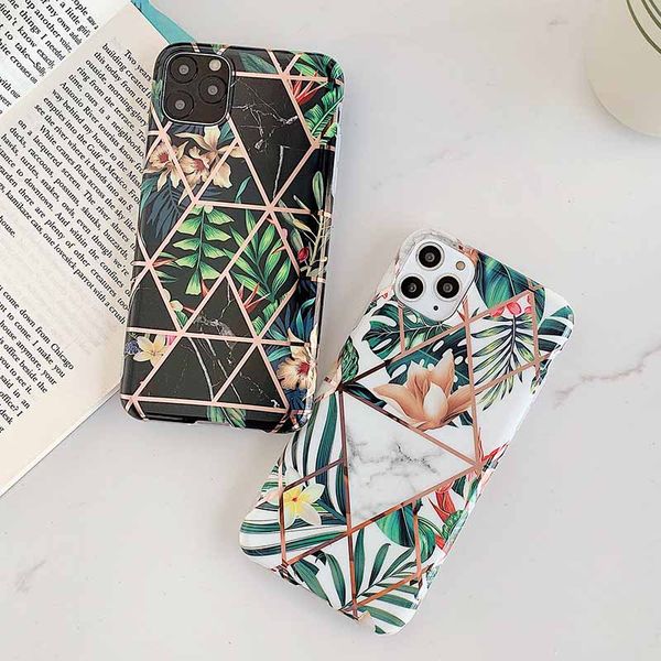 

phone case for iphone 11pro/11/11promax xs/x xr xsmax 7p/8p 7/8 6p/6sp 6/6s 2020 new fashion flower patchwork print protective back cover