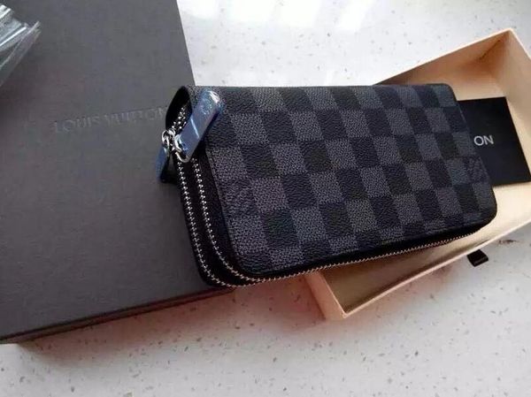 

no box shipping wholesale red men and women long wallet multicolor designer coin purse card package original box ladies classic zip pocke