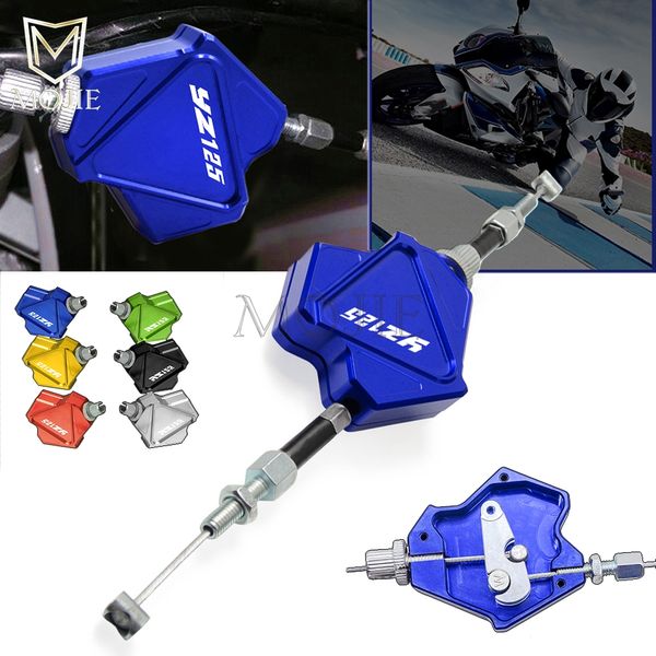 

motorcycle cnc aluminum stunt clutch lever easy pull cable system for yamaha yz125 yz 125 2001-2019 2002 2003 2004 2005 2006