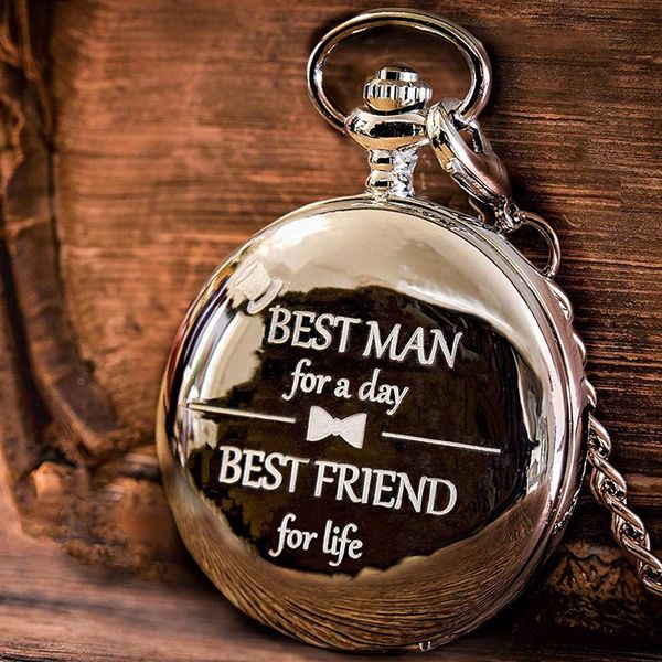 

vintage unique simple man for a day arabic numerals analog fashion quartz watch with chain gift reloj hombre, Slivery;brown
