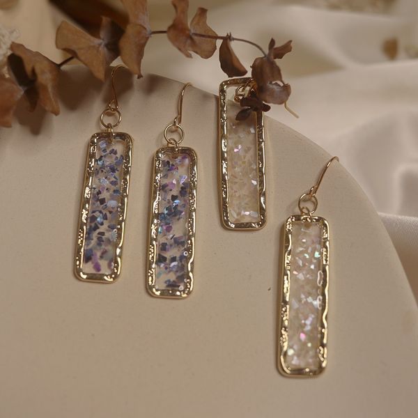 

ретро геометрические серьги корейский стиль хипстер серьги длинный стиль кулон веб знаменитости супер фея shell серьги, Silver