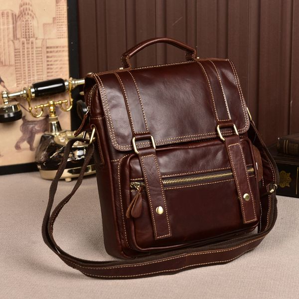 

2019 new brand men's bag male handbag vertical male totes shoulder bag messenger bags retro cowhide leather men bag man's clutch c