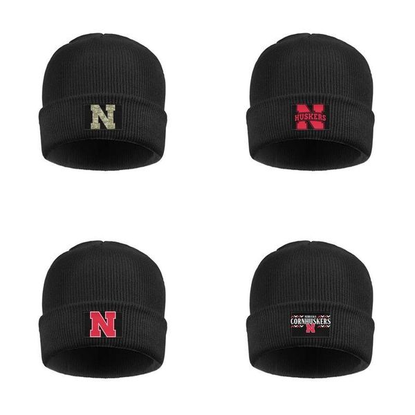 

Мужская Женская Nebraska Cornhuskers футбол логотип руно Подкладка Шерсть Cap марочные Knit Cap