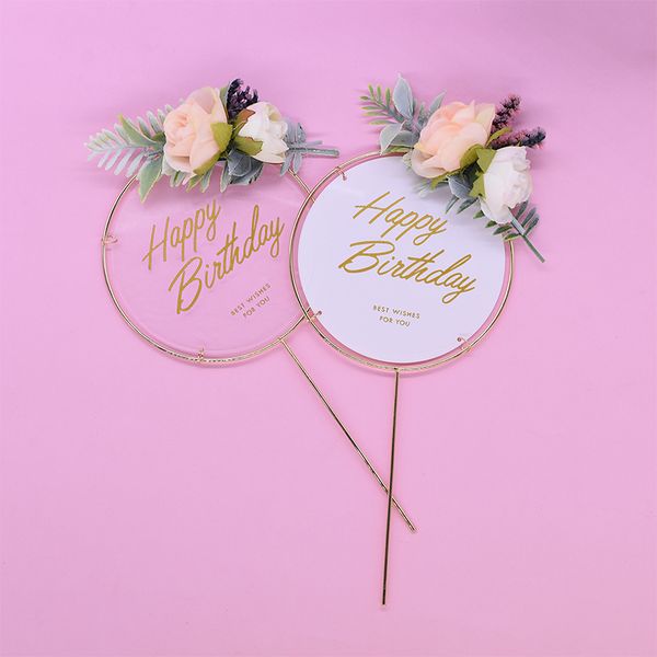 

other festive & party supplies happy birthday cake er metal cupcake flags flag decorating for anniversary baking supplie love gifts