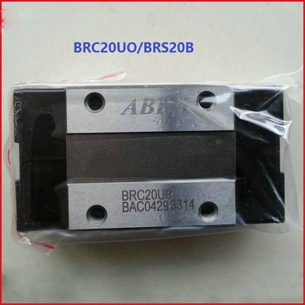 4 pçs / lote Original Taiwan ABBA BRC20UO BRS20B Slider Bloco Estreito Linear Rail Guia Rolamento para Router CNC Impressora Laser Máquina 3D