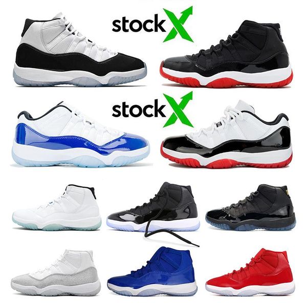 

2020 new low wmns concord 11 mens womens basketball shoes 11s xi bred high jumpman 23 space jam cap and gown trainers sneakers