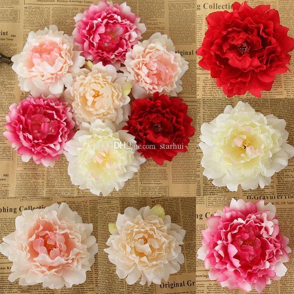 

искусственные цветы шелковый цветок пиона heads партии свадебные украшения supplies simulation поддельный цветок домой украшения 12см dhl wx