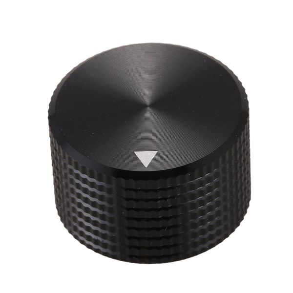 

0.25" dia black aluminum rotary control potentiometer knob 25mm x 15mm, Pink;blue