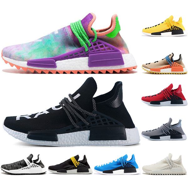 

with socks new fashion designer shoes men pharrell williams human race women wave runner running mens training qualit chaussures sneaker