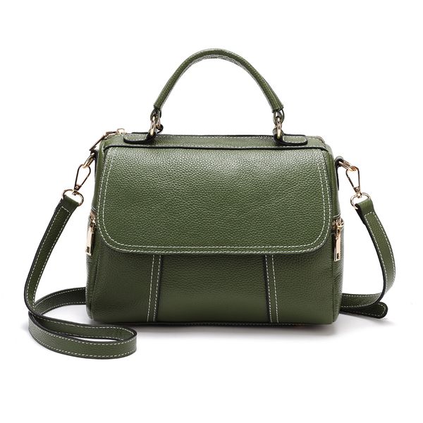 

new fashion genuine leather women handbags cowhide ladies shoulder crossbody bags female handle clutch purse bolsa feminina