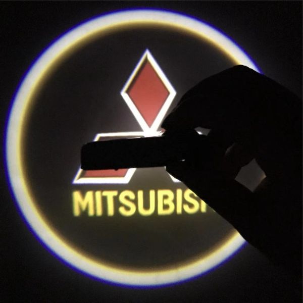 

for mitsubishi outlander 3 asx lancer 10 9 carisma pajero l200 colt galant l300 car led door welcome light logo projector lamp