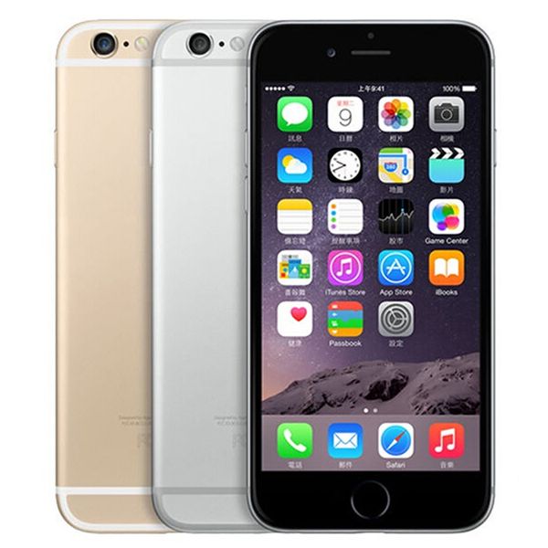 

refurbished original apple iphone 6 with fingerprint 4.7 inch a8 chipset 1gb ram 16/64/128gb rom ios 8.0mp unlocked lte 4g smart phone 10pcs