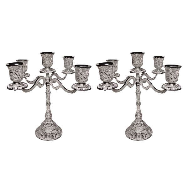 

2шт канделябры подсвечник центральный 5 ветвей домашний бар настольный декор