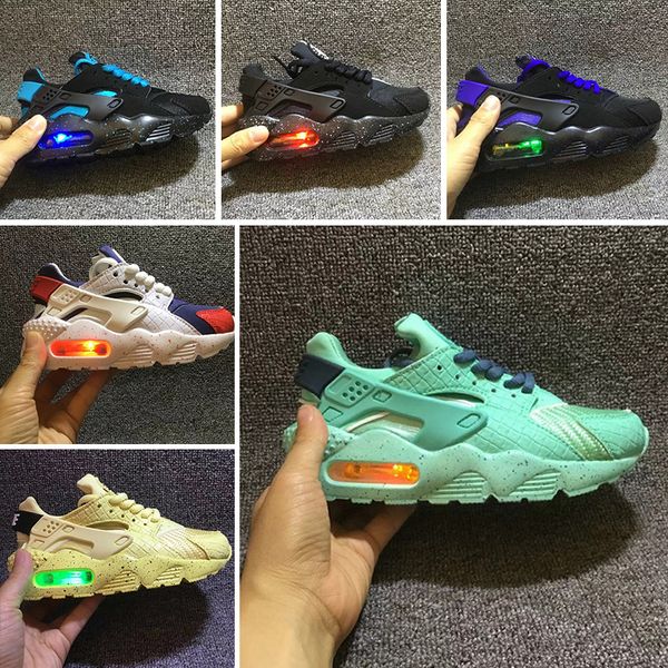 nike air huarache enfant verte
