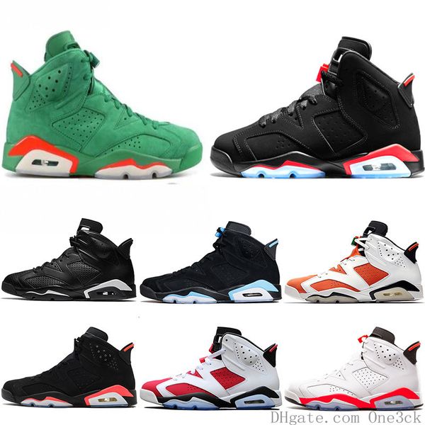 

6 carmine basketball shoes classic 6s unc black blue white infrared low chrome women men sport blue red oreo alternate oreo black cat 41-47