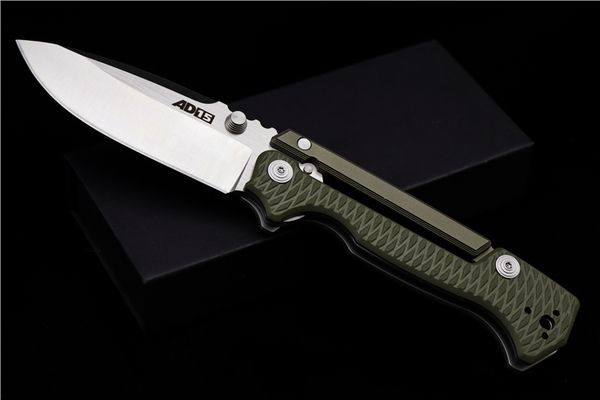 Холодная сталь AD-15 Высококачественный складной нож Scorpion Lock D2 Blade G10 Ручка Открытый Тактический механизм Охота Охота Кемпинг Инструмент EDC Combat