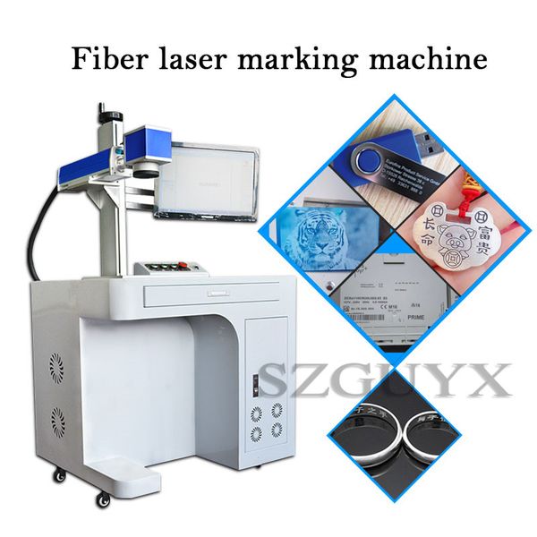 

commercial multifunctional metal lettering nameplate marking machine optical fiber counter type laser marking engraving machine
